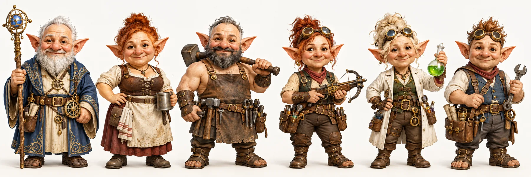 Cogsvale NPC character concepts