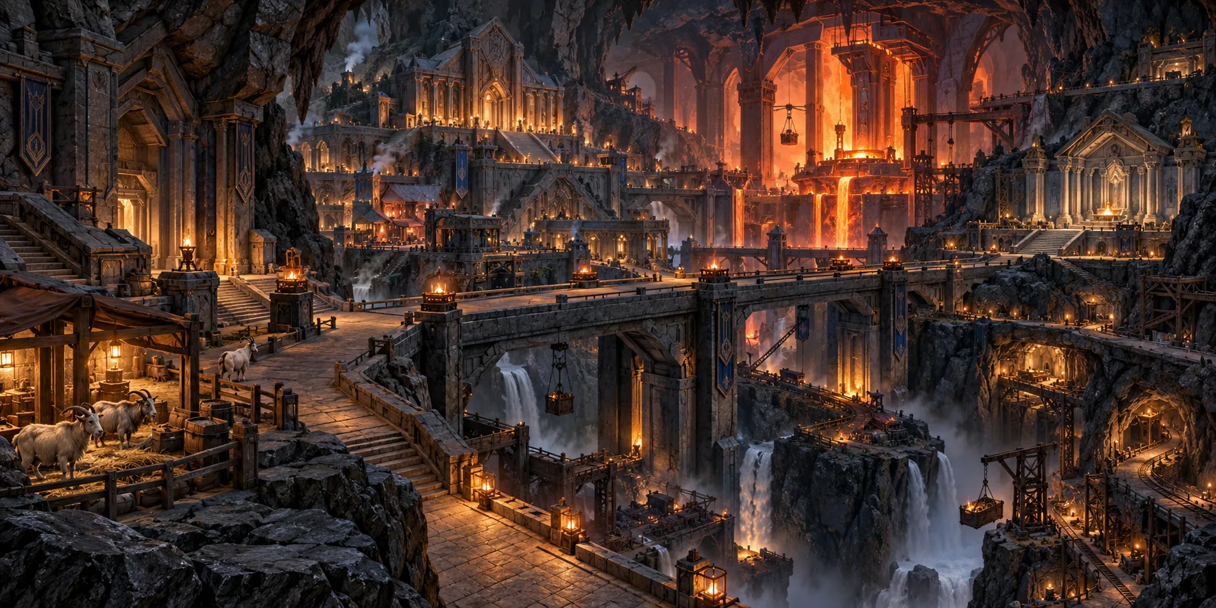 Concept art of Khazdral Forge