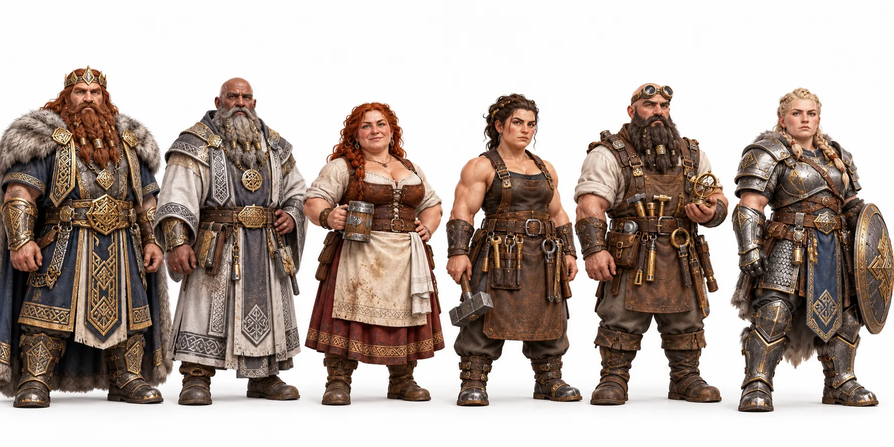 Khazdral Forge NPC character concepts